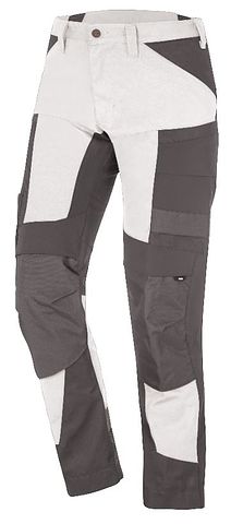 LEO Bundhose Stretch weiss-anthrazit