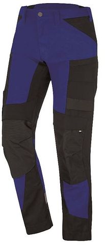 LEO Bundhose Stretch royal-schwarz / lange Schrittlänge