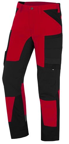 MIO Stretch Bundhose rot-schwarz / lange Schrittlänge
