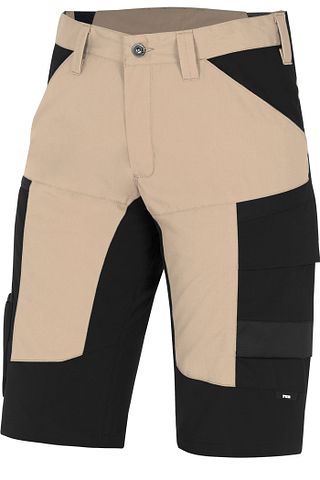 KIM Stretch Short beige-schwarz