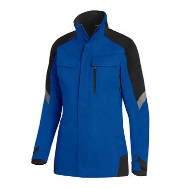 ANDREA Damen Arbeitsjacke royal-schwarz