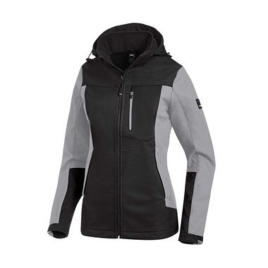 JULIA Damen Softshelljacke grau-schwarz