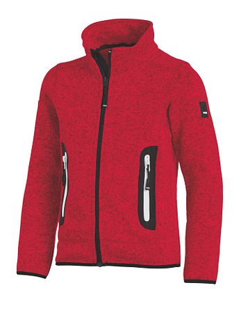 MATS Kinder Strick-Fleece rot